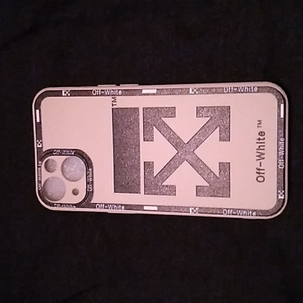 White Off-White Brand Case for iPhone 13